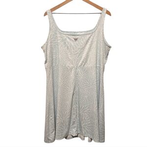 Columbia PFG Light Blue Floral Omni Shade Midi Dress Size 1X